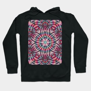 Psychedelic Kaleidoscopic Multi-Color Mandala Number 8 Hoodie